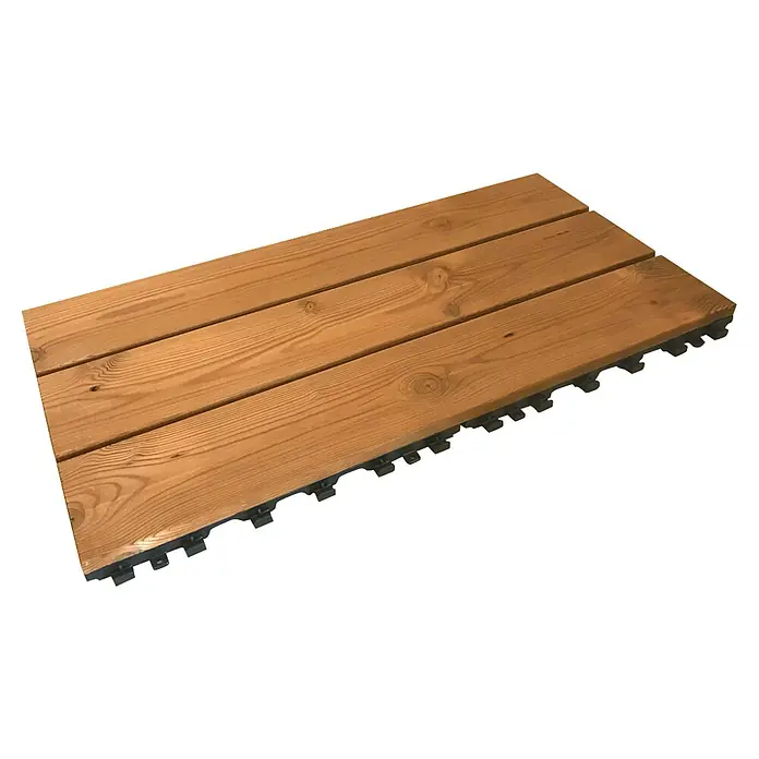 Klickfliese Smartdeck - Kiefer, Strukturiert, 60 x 30 x 2,5 cm, 1 Stk. - Diagonale Ansicht