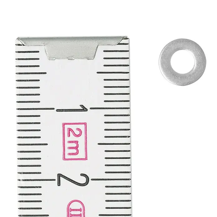 Profi Depot A2 alátét - Külső átmérő: 7 mm, Rozsdamentes acél - Felülnézet
