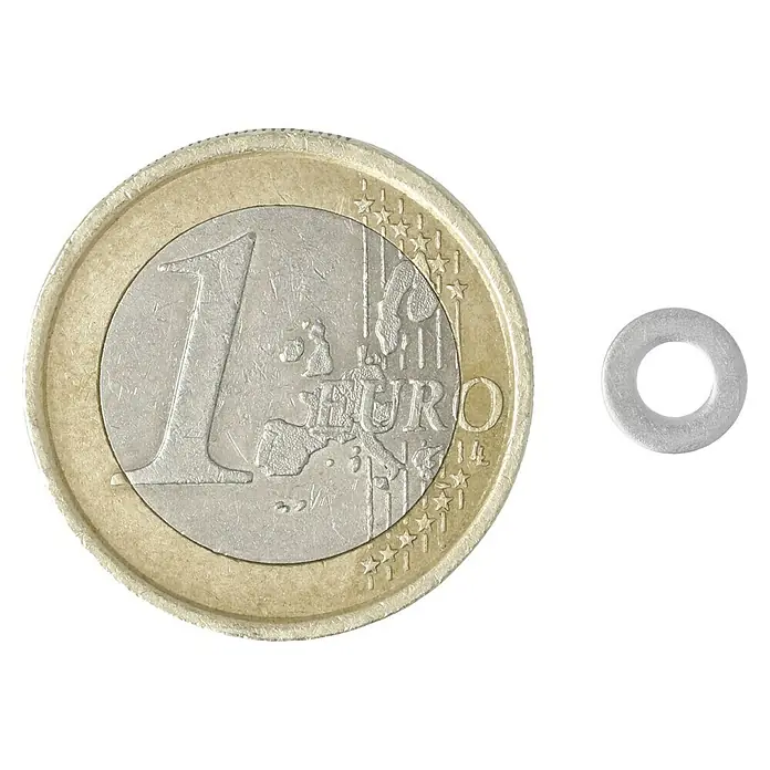 Profi Depot A2 alátét - Külső átmérő: 7 mm, Rozsdamentes acél - Felülnézet