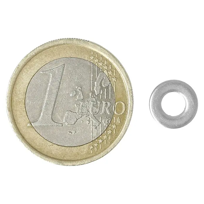 Profi Depot A2 alátét - Külső átmérő: 9 mm, Rozsdamentes acél - Felülnézet
