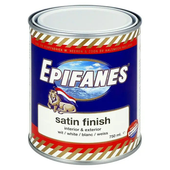 Epifanes Yachtlack Satin Finish - Weiß, 750 ml - Vorderansicht