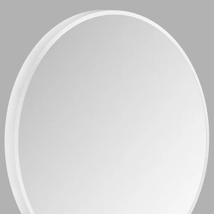 DSK Wandspiegel Silver Coiffeur - Durchmesser: 80 cm, Weiß - Detailaufnahme