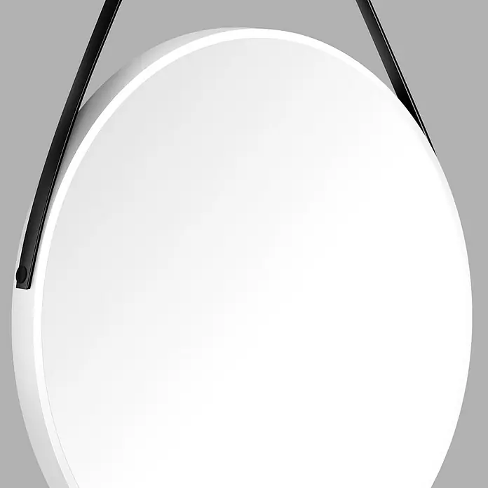 DSK Wandspiegel Silver Coiffeur - Durchmesser: 80 cm, Weiß - Detailaufnahme