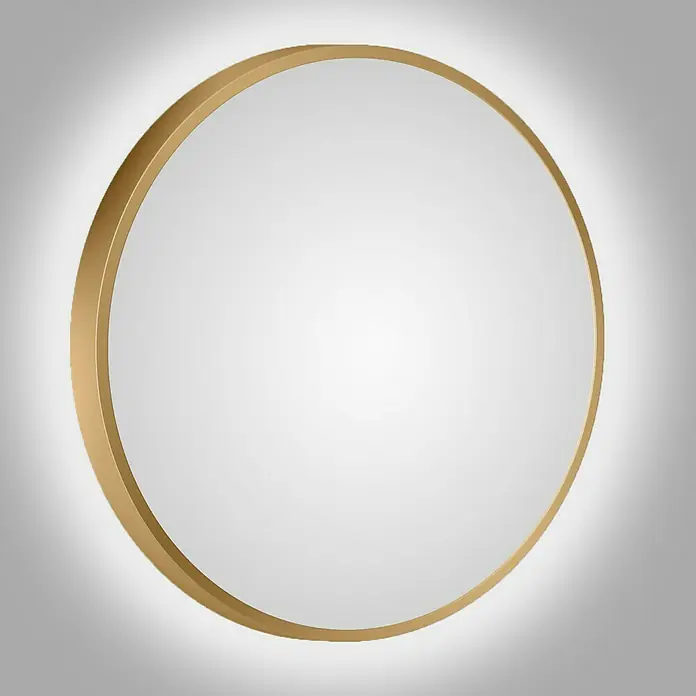 DSK LED-Lichtspiegel Silver Barbier - Durchmesser: 50 cm, Gold - Stimmungsaufnahme