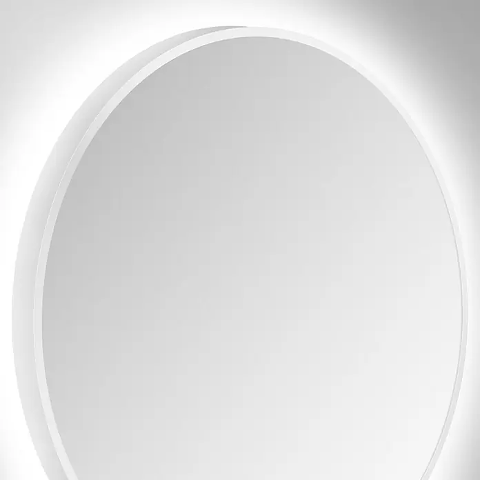 DSK LED-Lichtspiegel Silver Barbier - Durchmesser: 80 cm, Weiß - Detailaufnahme