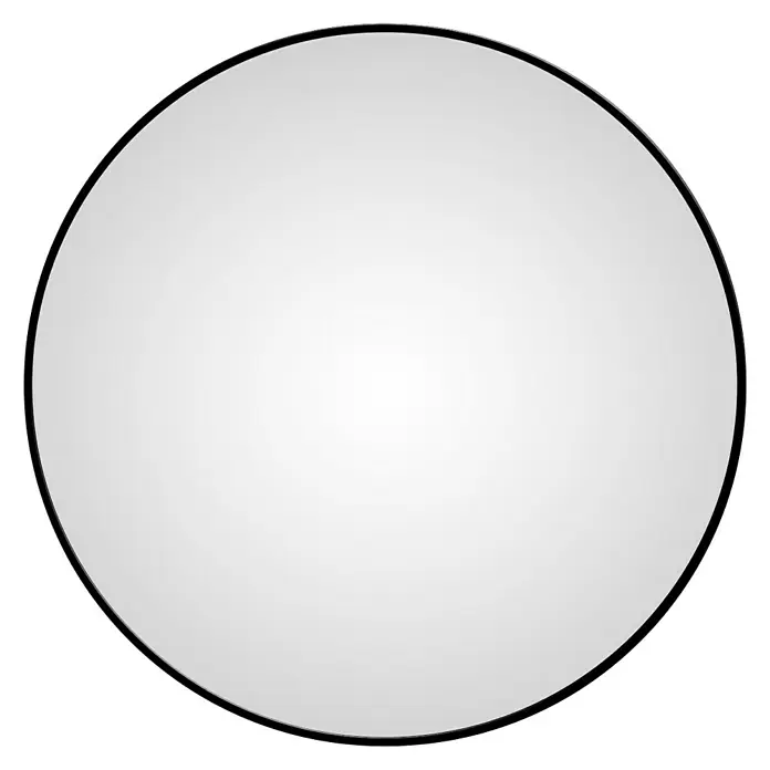 DSK Wandspiegel Silver Globo - Durchmesser: 100 cm, Schwarz - Vorderansicht