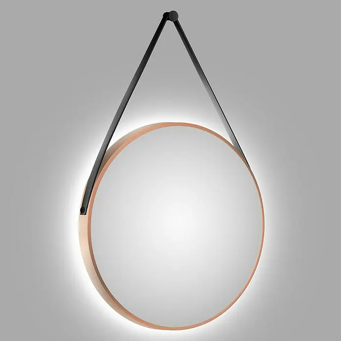 DSK LED-Lichtspiegel Silver Barbier - Durchmesser: 80 cm, Kupfer - Stimmungsaufnahme