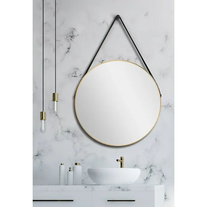 DSK Wandspiegel Silver Coiffeur - Durchmesser: 80 cm, Gold - Stimmungsaufnahme