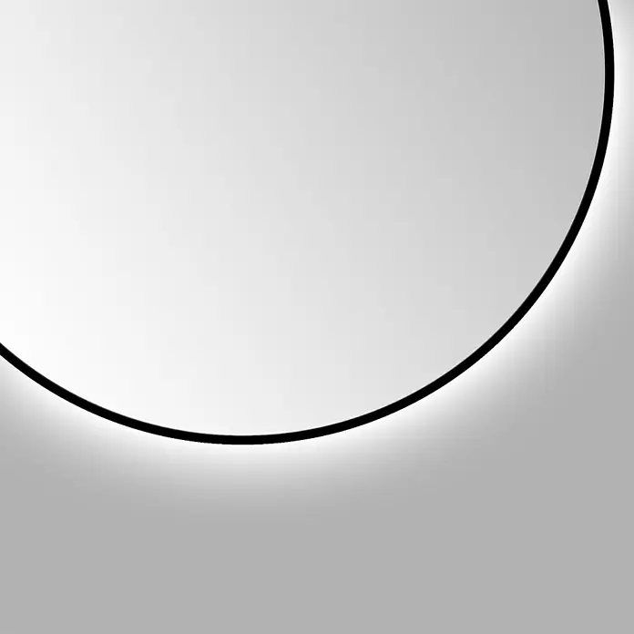 DSK LED-Lichtspiegel Silver Globo - Durchmesser: 100 cm, Schwarz - Detailaufnahme