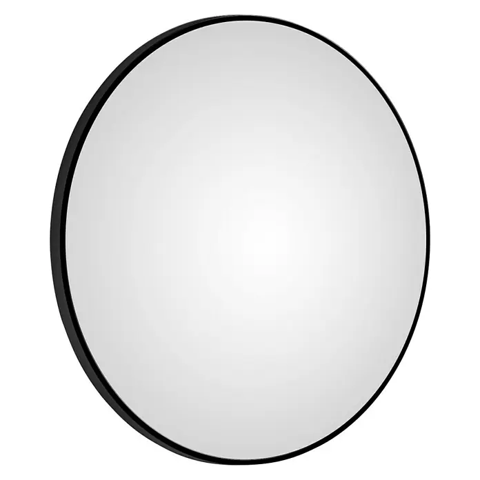 DSK Wandspiegel Silver Globo - Durchmesser: 100 cm, Schwarz - Diagonale Ansicht