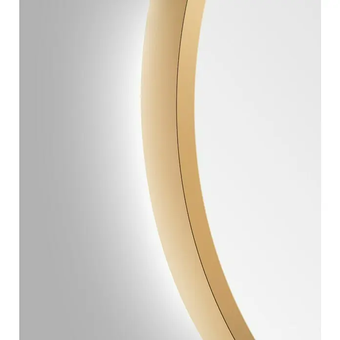 DSK LED-Lichtspiegel Silver Barbier - Durchmesser: 80 cm, Gold - Detailaufnahme