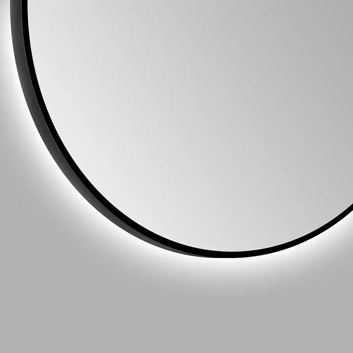 DSK LED-Lichtspiegel Silver Globo - Durchmesser: 100 cm, Schwarz - Detailaufnahme