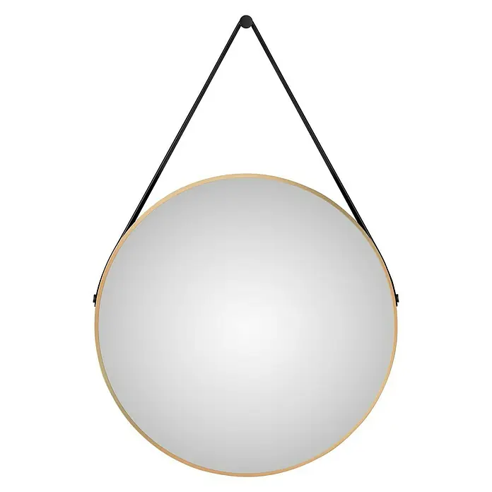 DSK Wandspiegel Silver Coiffeur - Durchmesser: 80 cm, Gold - Vorderansicht