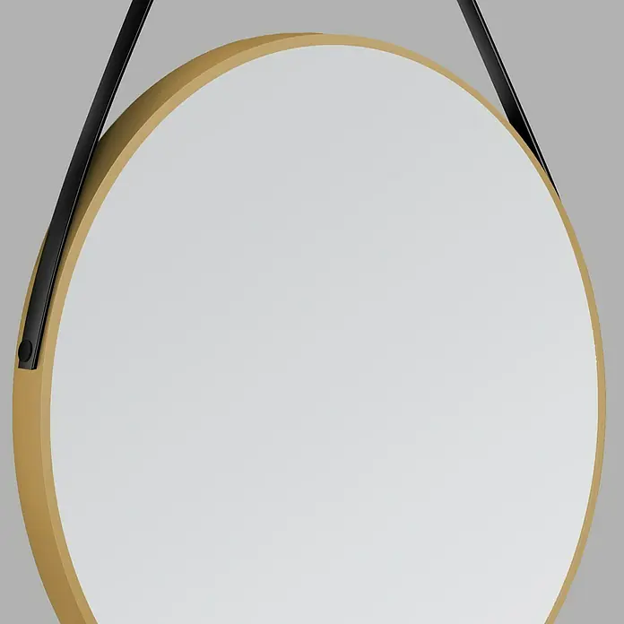 DSK Wandspiegel Silver Coiffeur - Durchmesser: 80 cm, Gold - Detailaufnahme