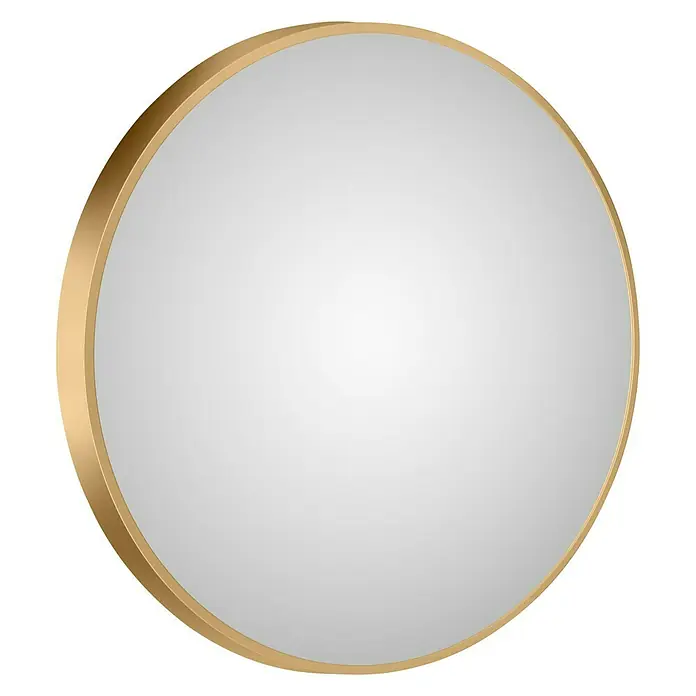 DSK Wandspiegel Silver Coiffeur - Durchmesser: 80 cm, Gold - Diagonale Ansicht