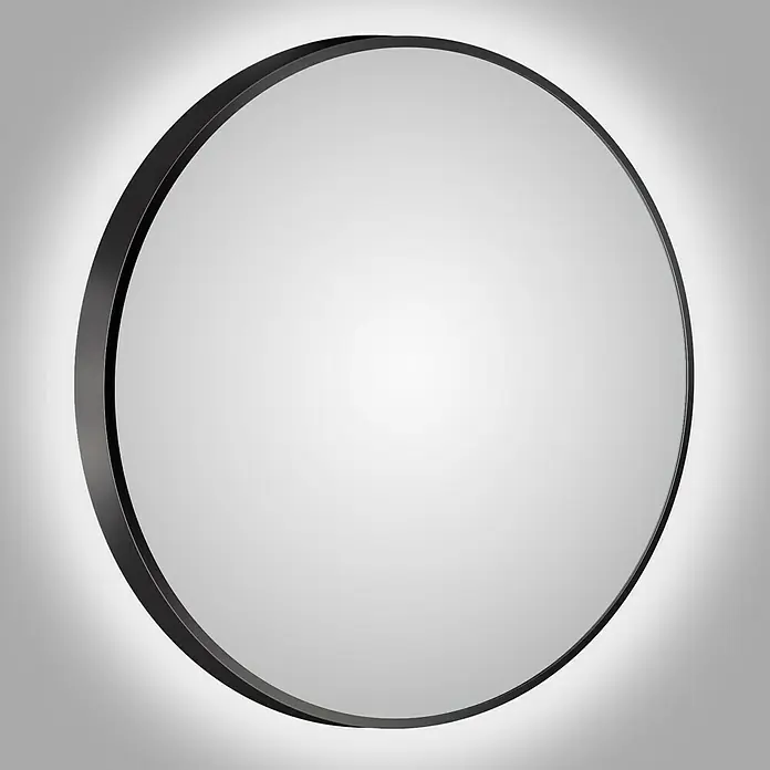 DSK LED-Lichtspiegel Silver Barbier - Durchmesser: 80 cm, Schwarz - Stimmungsaufnahme