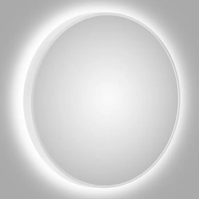 DSK LED-Lichtspiegel Silver Barbier - Durchmesser: 80 cm, Weiß - Stimmungsaufnahme