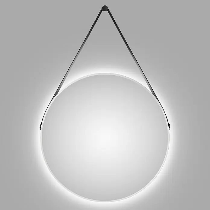 DSK LED-Lichtspiegel Silver Barbier - Durchmesser: 80 cm, Weiß - Stimmungsaufnahme