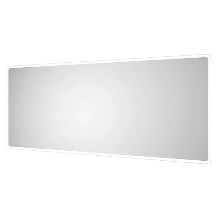 DSK LED-Lichtspiegel Silver Luna - 160 x 70 cm, Kippschalter - Diagonale Ansicht