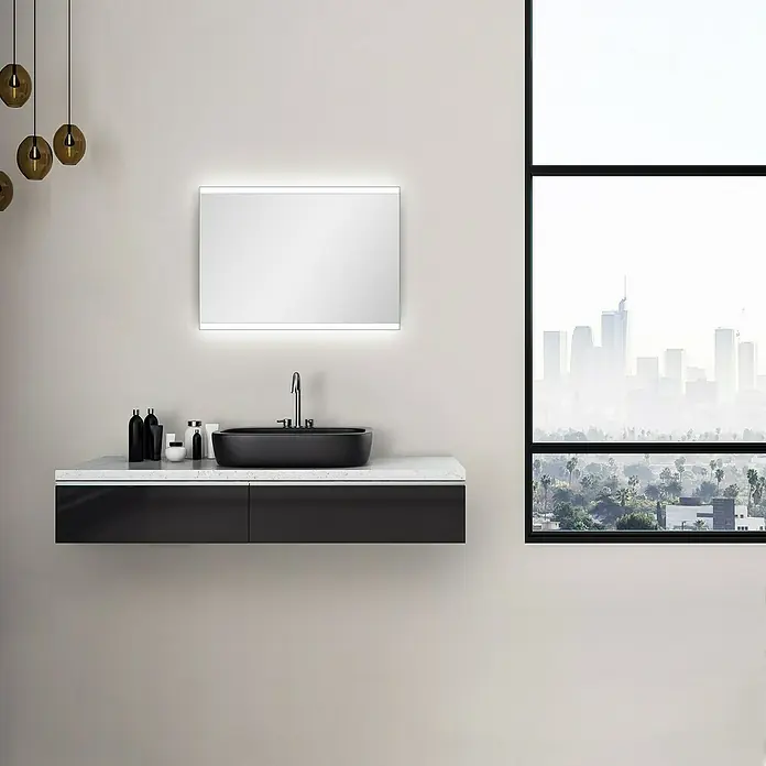 DSK LED-Lichtspiegel Chrystal Grenier - 50 x 70 cm, Kippschalter - Stimmungsaufnahme