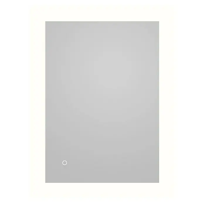 DSK LED-Lichtspiegel Silver Alto - 80 x 60 cm, Berührungssensor - Vorderansicht