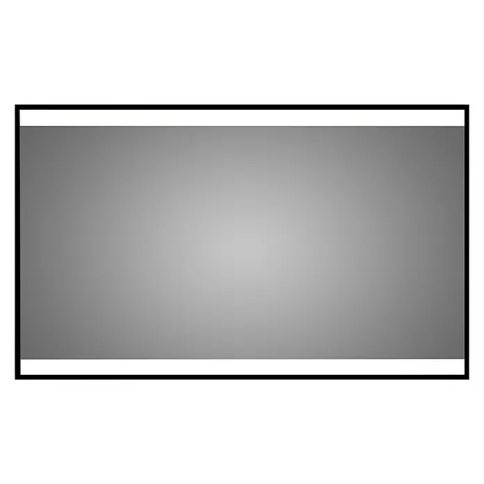 DSK LED-Lichtspiegel Black Star - 120 x 70 cm, Kippschalter - Vorderansicht