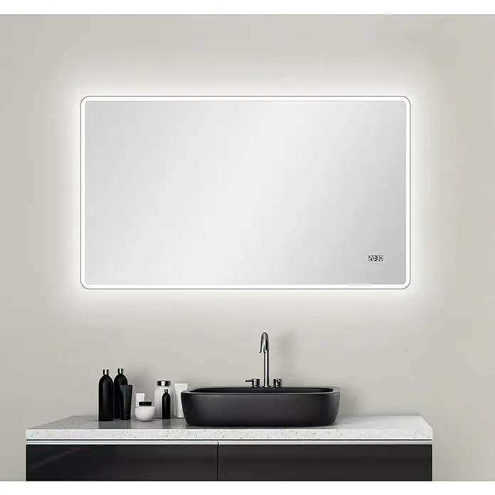 DSK LED-Lichtspiegel Silver Sintra - 120 x 70 cm, Kippschalter - Stimmungsaufnahme