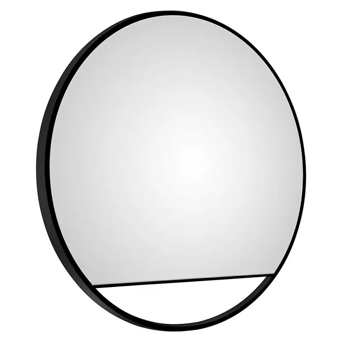 DSK Wandspiegel Silver Cosmos - Durchmesser: 80 cm, Schwarz - Diagonale Ansicht