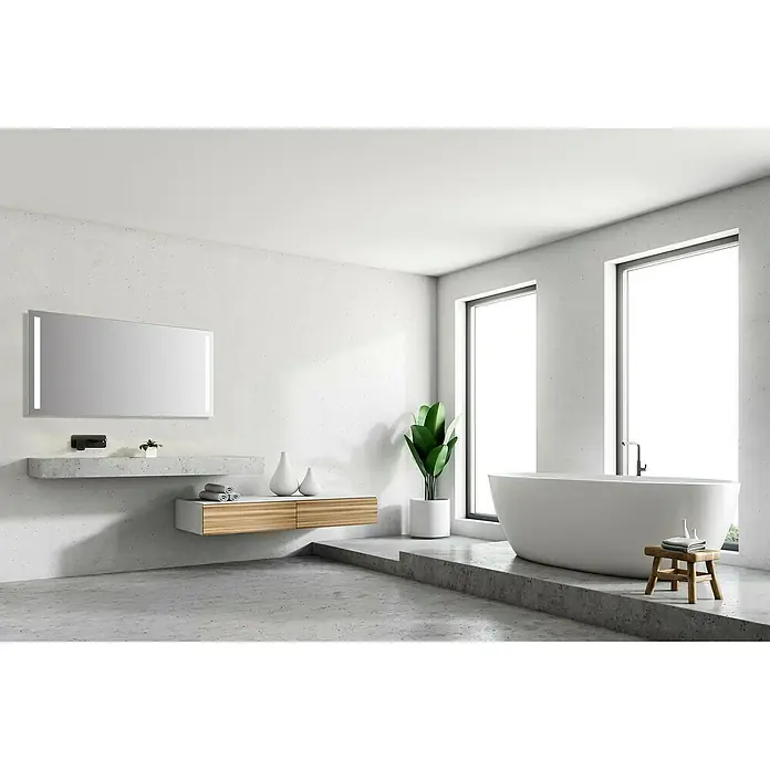 DSK LED-Lichtspiegel Silver Dream - 140 x 70 cm, Kippschalter - Stimmungsaufnahme