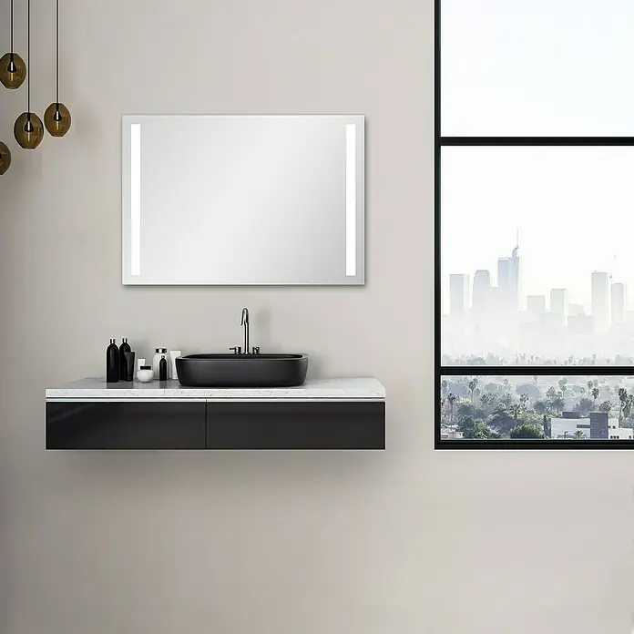 DSK LED-Lichtspiegel Silver Dream - 100 x 70 cm, Kippschalter - Stimmungsaufnahme