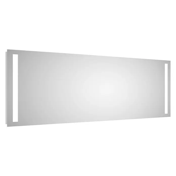 DSK LED-Lichtspiegel Silver Dream - 160 x 70 cm, Kippschalter - Diagonale Ansicht
