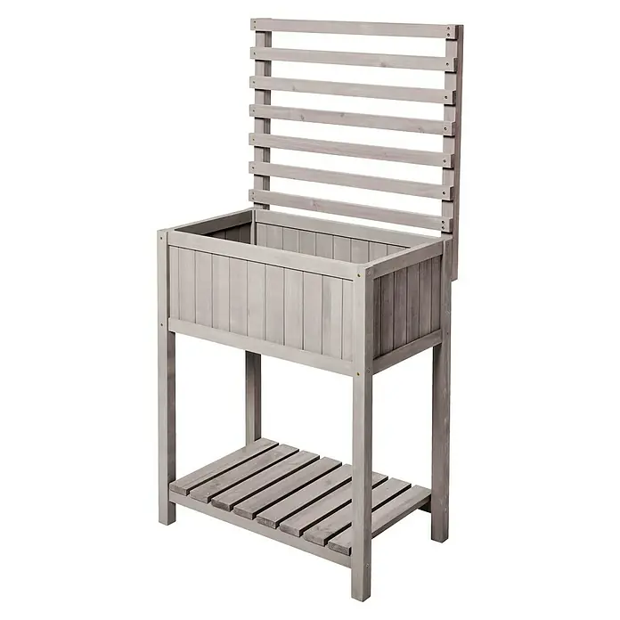 Butenkist Hochbeet Geseke - 75 x 45 x 85 cm, Holz - Diagonale Ansicht