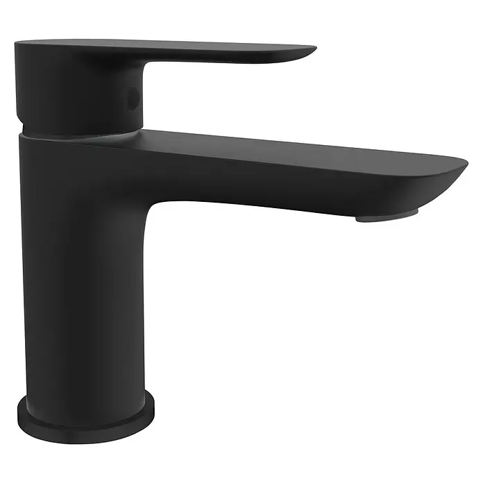 IO Cassio Grifo de lavabo - Negro, Mate - Vista angular