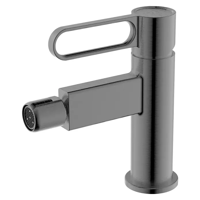 IO Dior Grifo monomando de bidé - Titanio - Vista angular