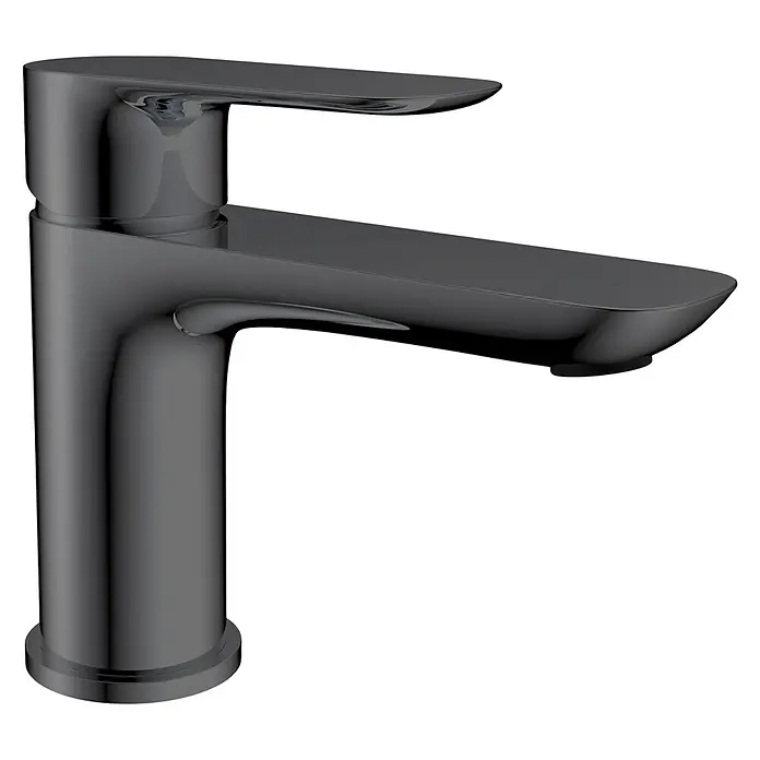 IO Cassio Grifo de lavabo - Titanio - Vista angular