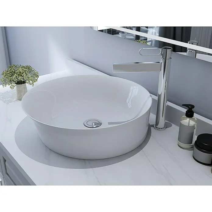 IO Dior Grifo de lavabo alto - Cromo, Brillante - Foto ambiente