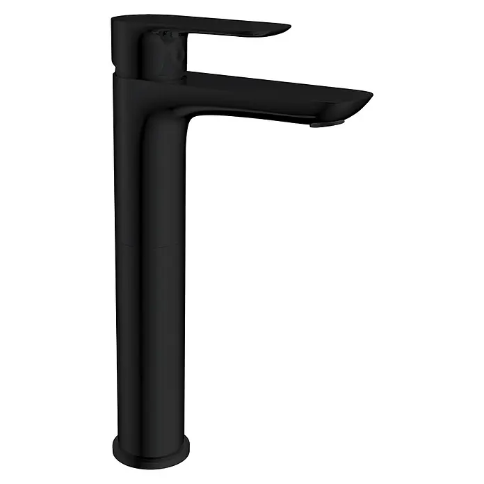 IO Cassio Grifo de lavabo alto - Negro, Mate - Vista de perfil derecho
