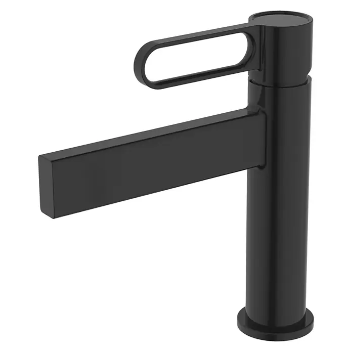 IO Dior Grifo de lavabo - Negro, Mate - Vista angular