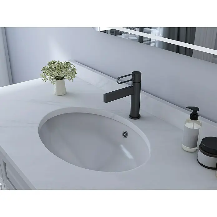 IO Dior Grifo de lavabo - Negro, Mate - Foto ambiente