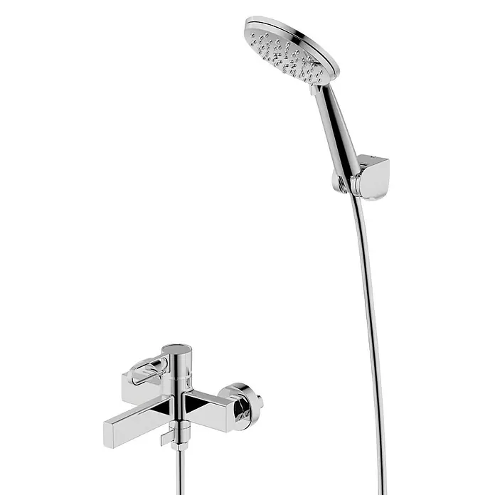 IO Dior Grifo monomando de bañera - Cromo, Brillante - Primer plano