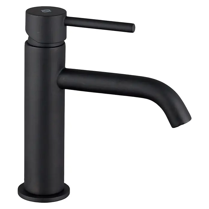 IO Sirio Grifo de lavabo - Negro, Mate - Vista de perfil derecho