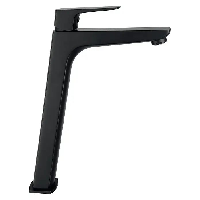 IO Marriot Grifo de lavabo alto - Negro, Mate - Vista de perfil derecho