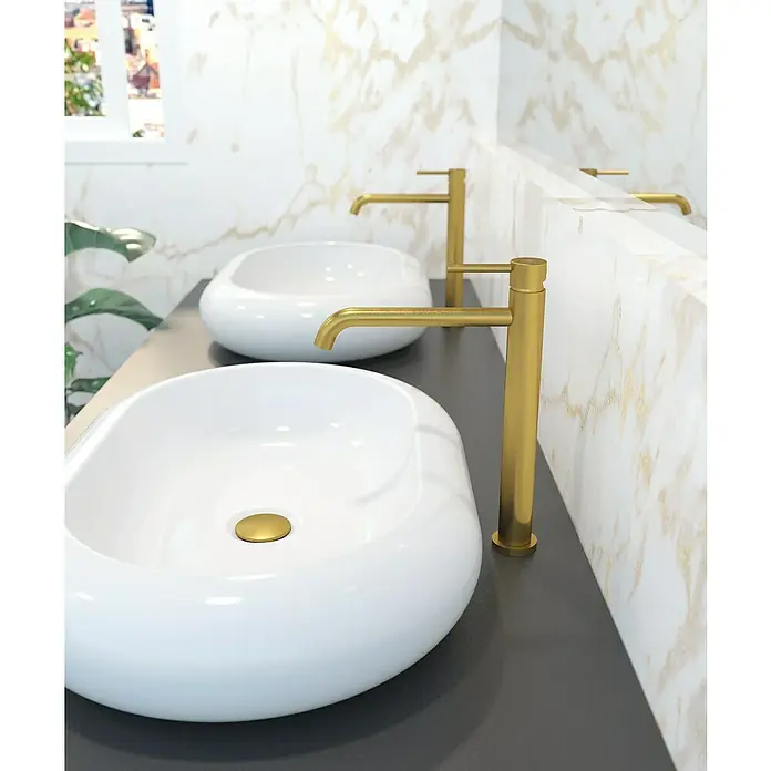 IO Sirio Grifo de lavabo - Oro - Foto ambiente