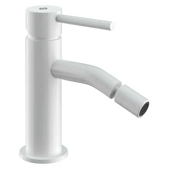 IO Sirio Grifo monomando de bidé - Blanco, Mate - Vista angular