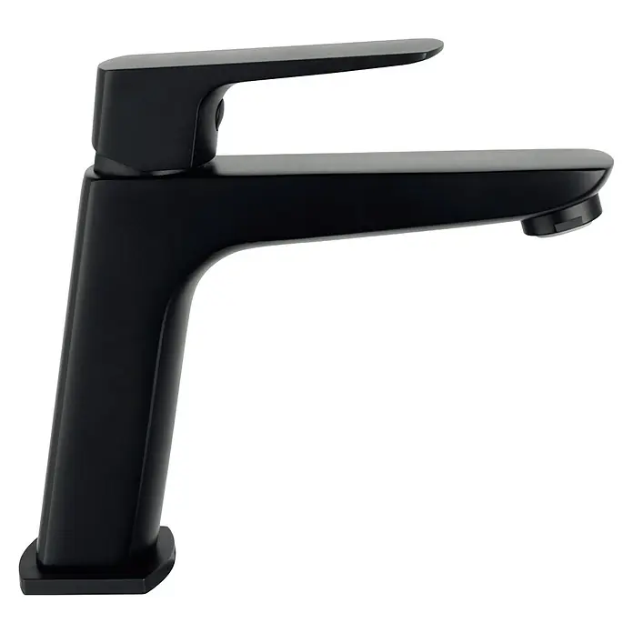 IO Marriot Grifo de lavabo - Negro, Mate - Vista de perfil derecho