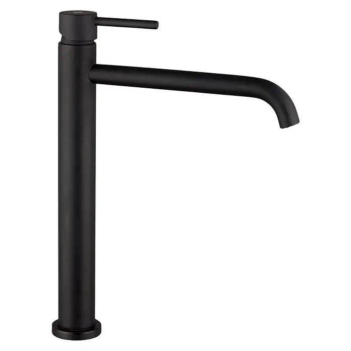 IO Sirio Grifo de lavabo alto - Negro - Vista de perfil derecho