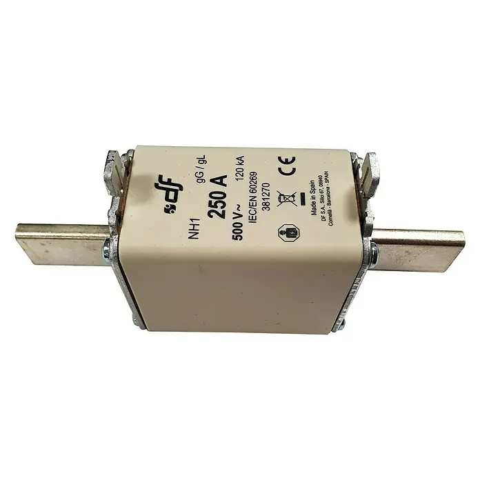 Fusible NH + Borna - 250 A, 500 V - Vista angular