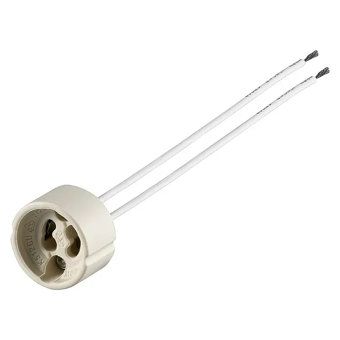 Voltomat Hochvolt-Halogen-Fassung - 500 W - Diagonale Ansicht
