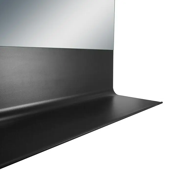 DSK LED-Lichtspiegel Black Shelf - 80 x 60 cm, Berührungssensor - Detailaufnahme