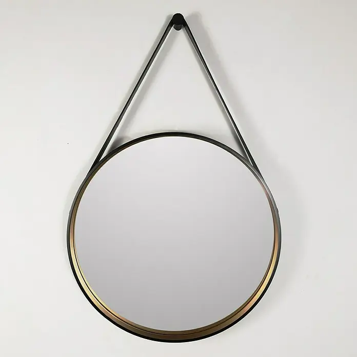 DSK Wandspiegel Golden Style - 55 cm, Schwarz - Stimmungsaufnahme